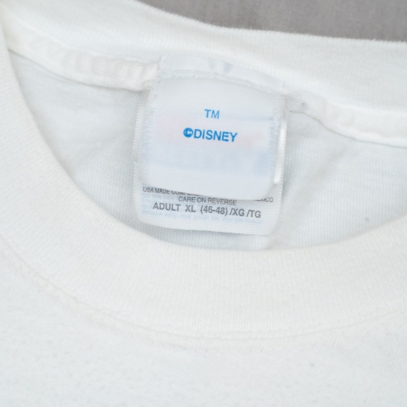 Vintage Rare 90s Y2k Disney Channel Cast & Crew White T Shirt XL Pocket Print - Picture 4 of 6